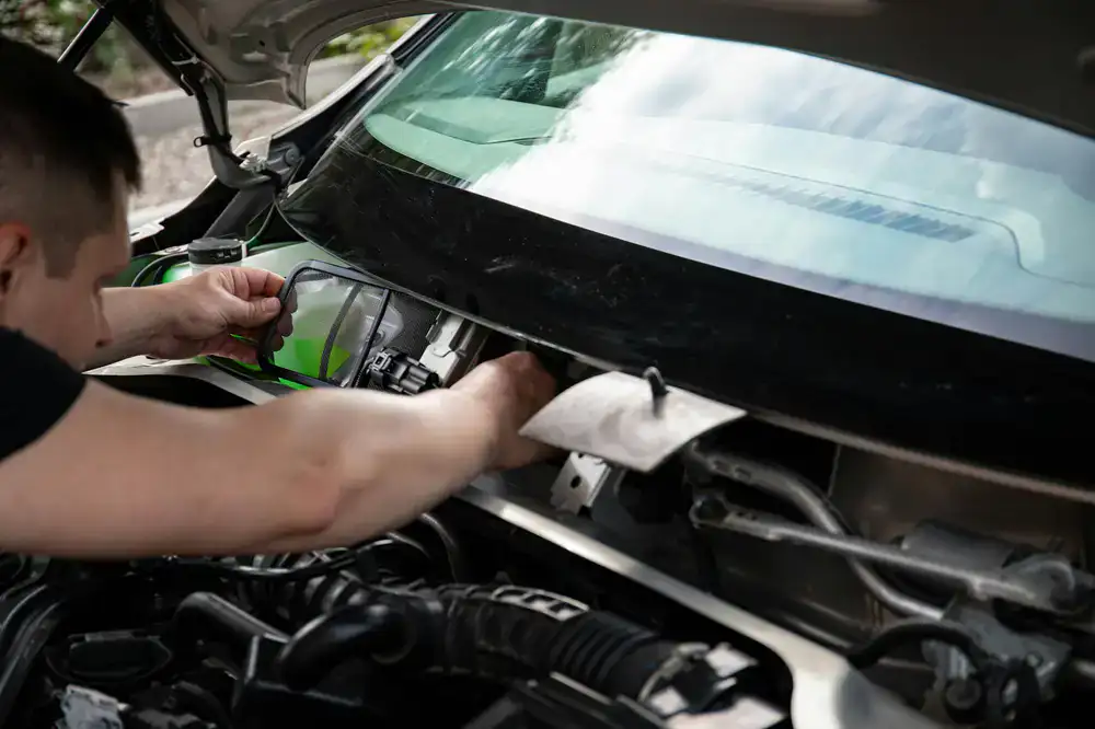 ChipFix mobile windscreen technician working on a vehicle